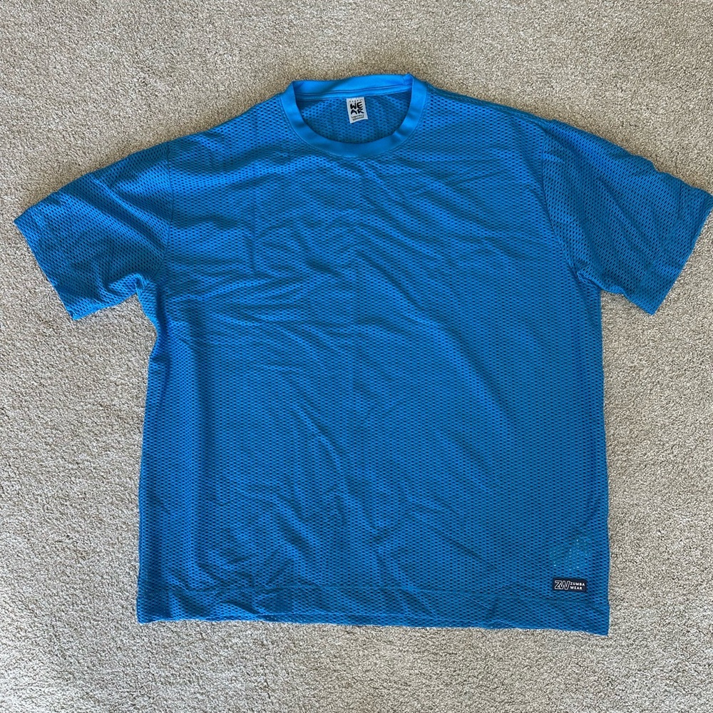 Zumba Fitness Vibrant Blue Short Sleeve Tee